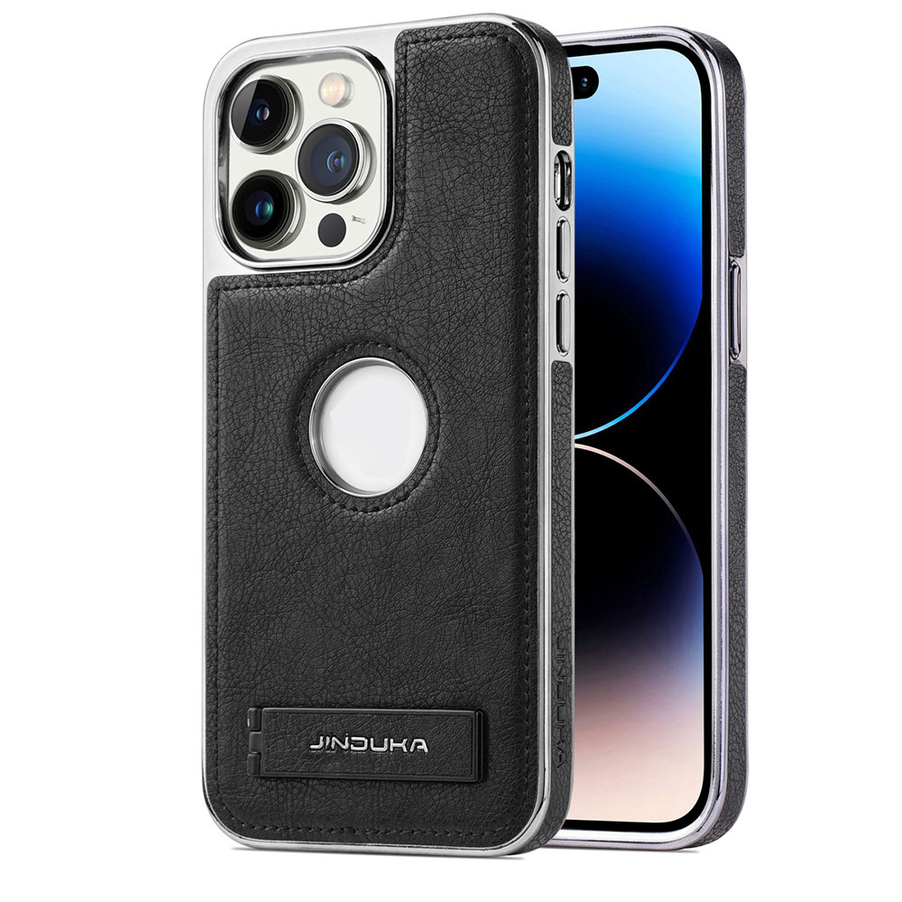 Ốp Điện Thoại Boucho Bằng Da Bò Có Giá Đỡ Sang Trọng Cho iphone 14 pro max 14Pro 12 13 pro max