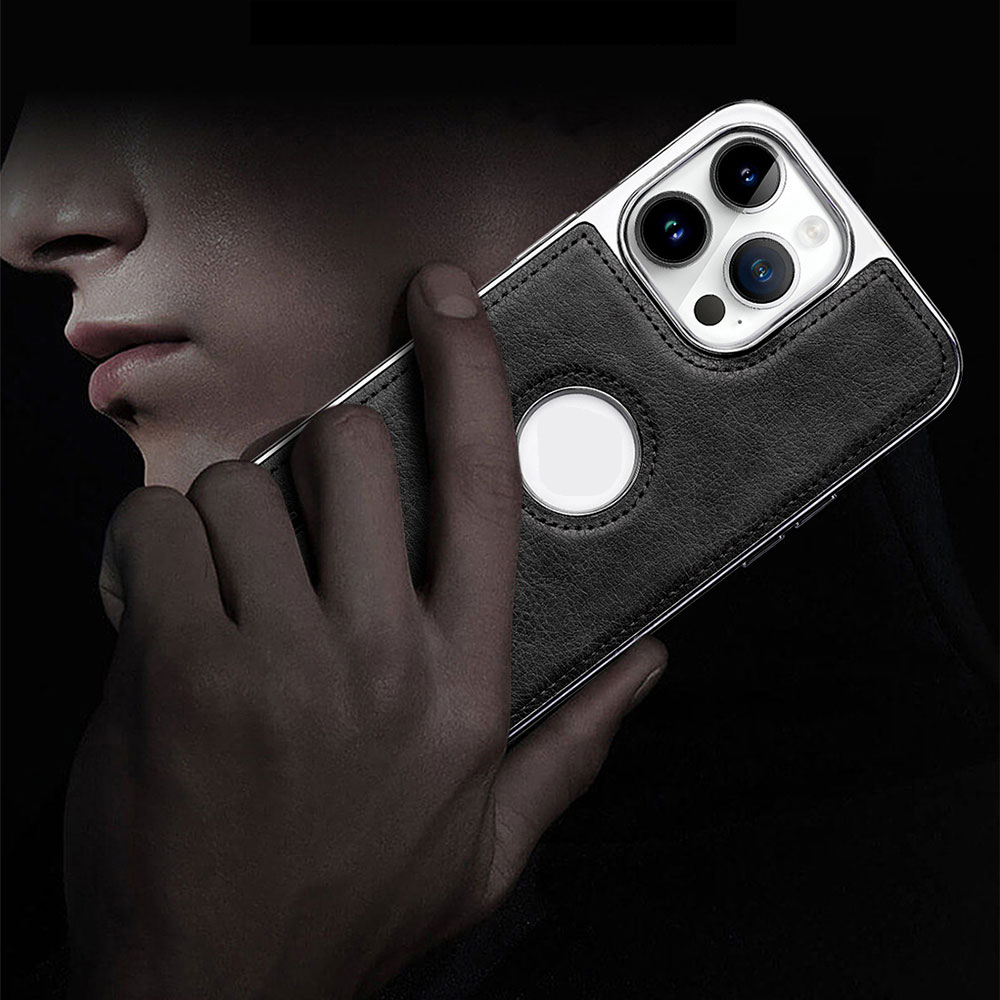 Ốp Điện Thoại Boucho Bằng Da Bò Có Giá Đỡ Sang Trọng Cho iphone 14 pro max 14Pro 12 13 pro max