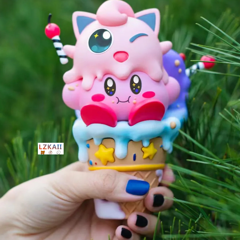 Mô Hình Nhân Vật Hoạt Hình Pokemon X Kem - Gengar Bulbasaur Snorlax Eevee Pikachu Cao 14Cm