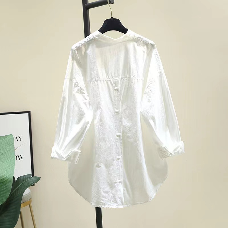 Áo Sơ Mi Nữ Dài Tay Dáng Rộng Phong Cách Hàn Quốc Baju Baju Wanita Lengan Panjang Hàng Mới Có Sẵn