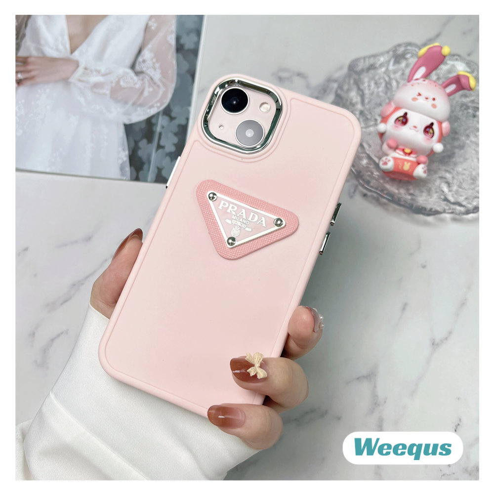 Ốp Điện Thoại Mềm Màu Trơn Hình Prada 3D Cho iPhone 7 Plus 8 Plus X XR XS Max 11 Pro Max 11 Pro 12 13 14 Pro Max