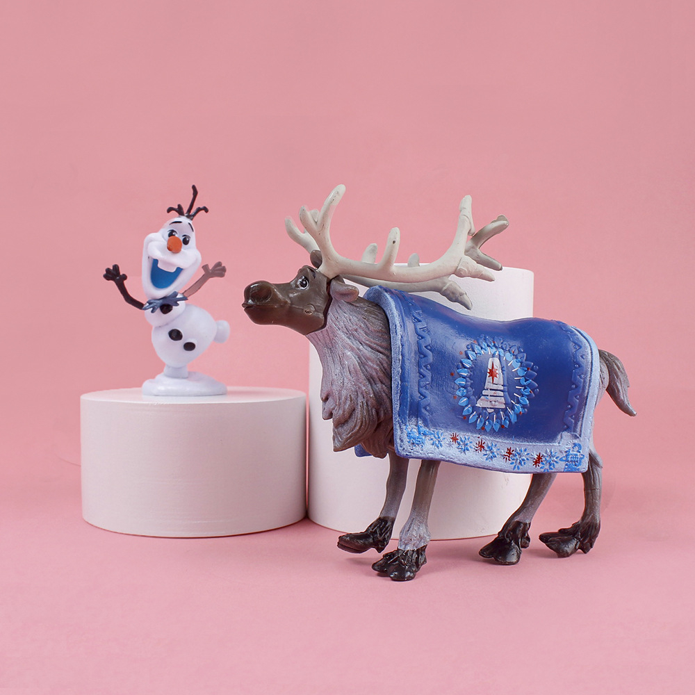 DISNEY Set 5 Mô Hình Nhân Vật Phim Frozen 10cm Trang Trí Bánh Kem