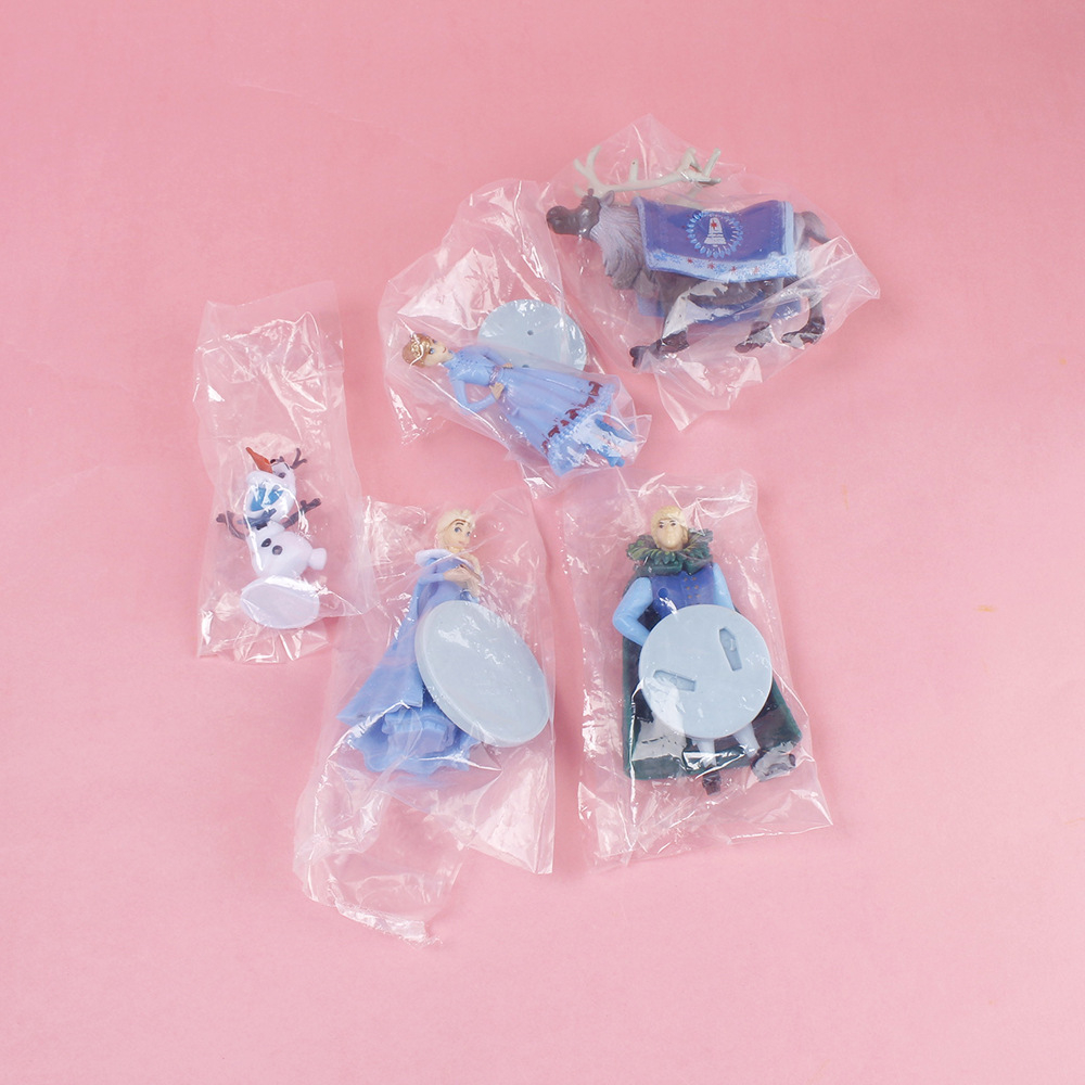 DISNEY Set 5 Mô Hình Nhân Vật Phim Frozen 10cm Trang Trí Bánh Kem
