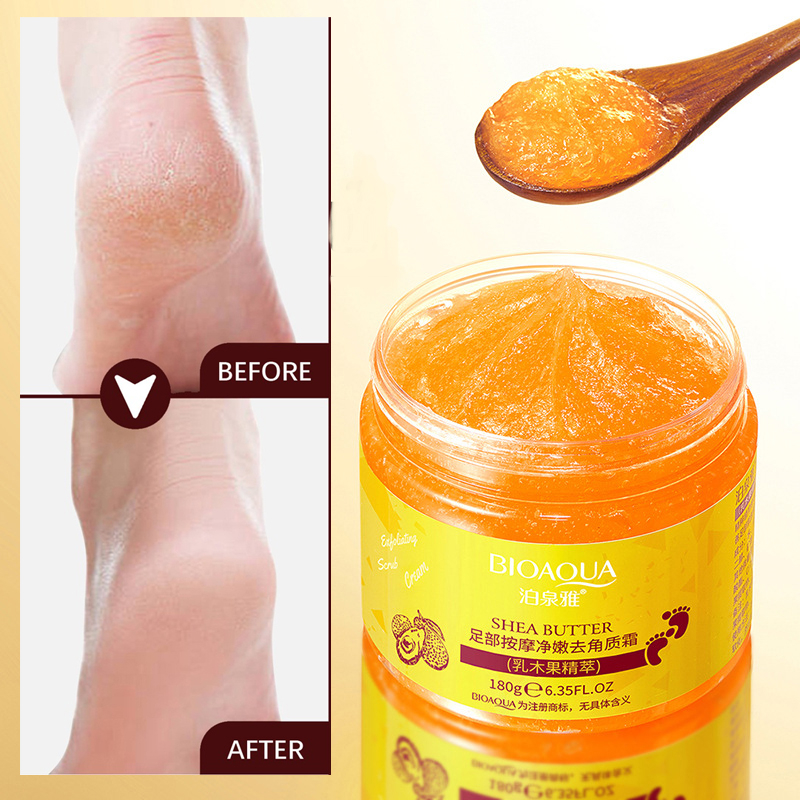 Kem Massage Chân Chiết Xuất Bơ Tự Nhiên Tẩy Tế Bào Chết Chống Khô Da 180g BIOAQUA