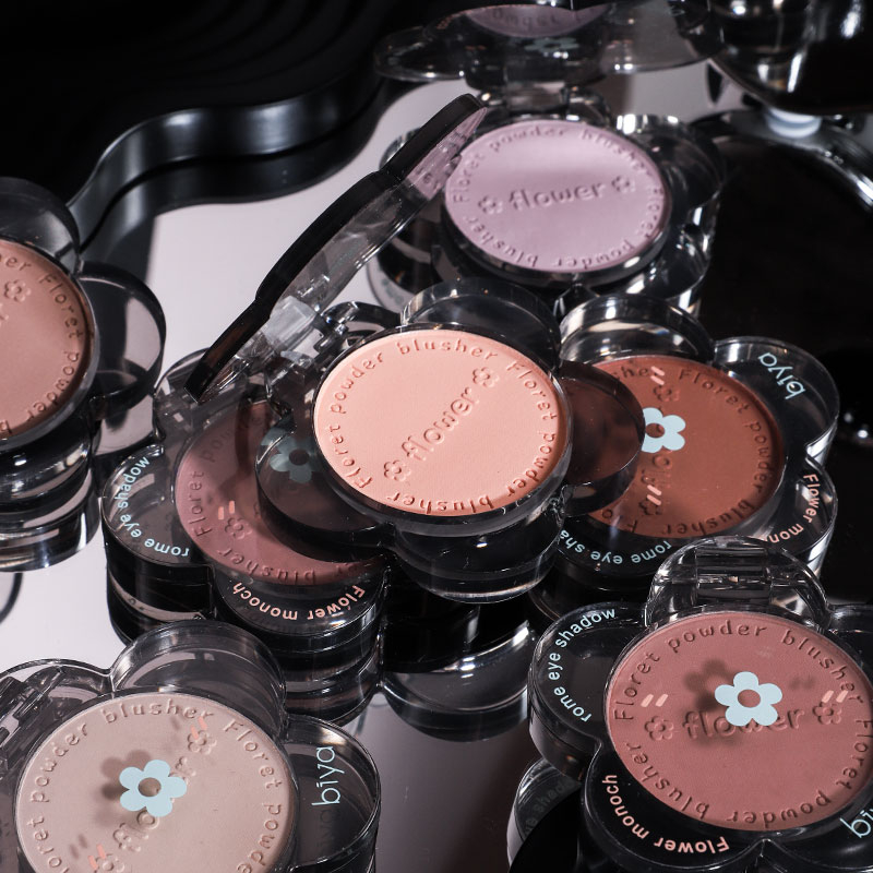 Phấn Má Hồng Biya Floret 6 Màu Tông Lì Chống Nước Lâu Trôi 7742