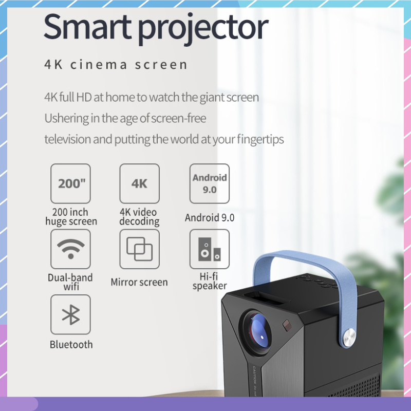 Máy ChiếU Gia ĐìNh Thông Minh 4K HD Cho Samsung / Xiaomi / oppo / vivo