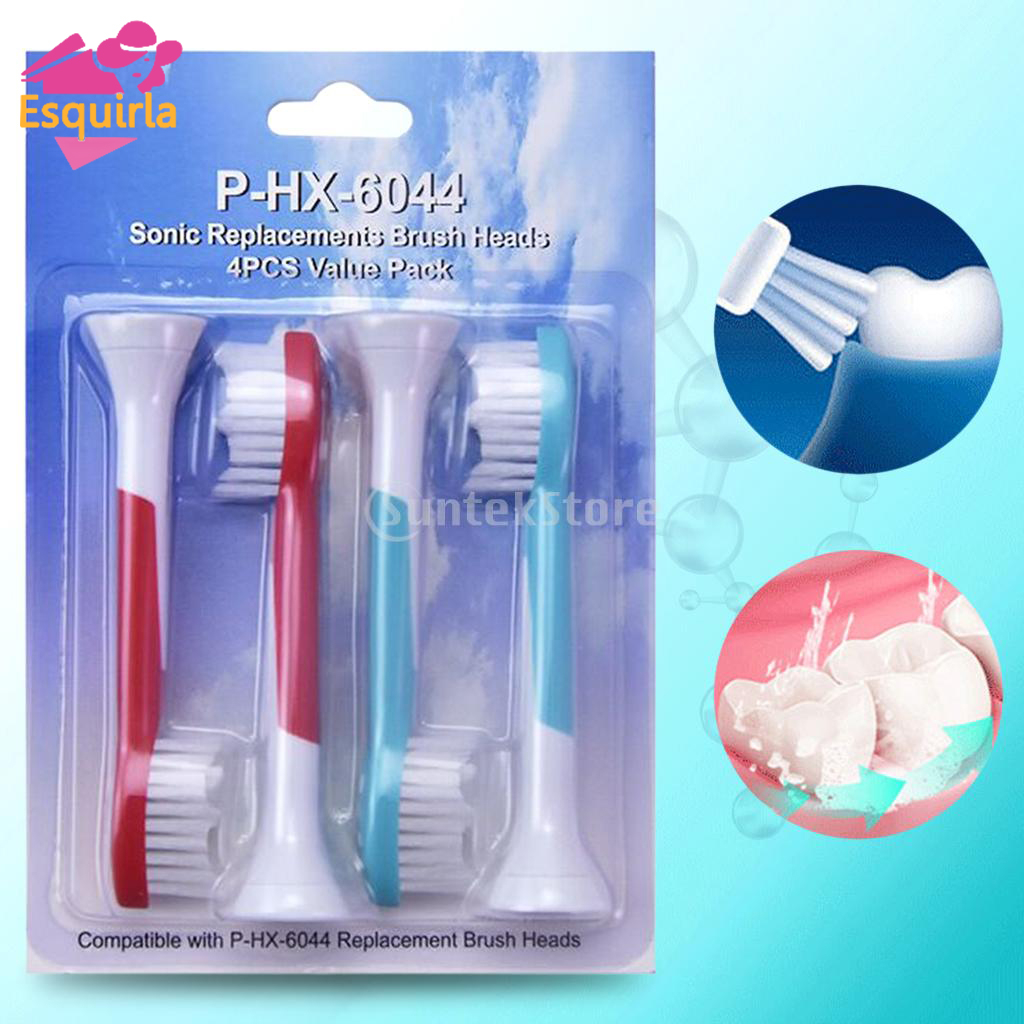 Bộ 4 đầu bàn chải đáng răng Esquirla thay thế cho Phillips