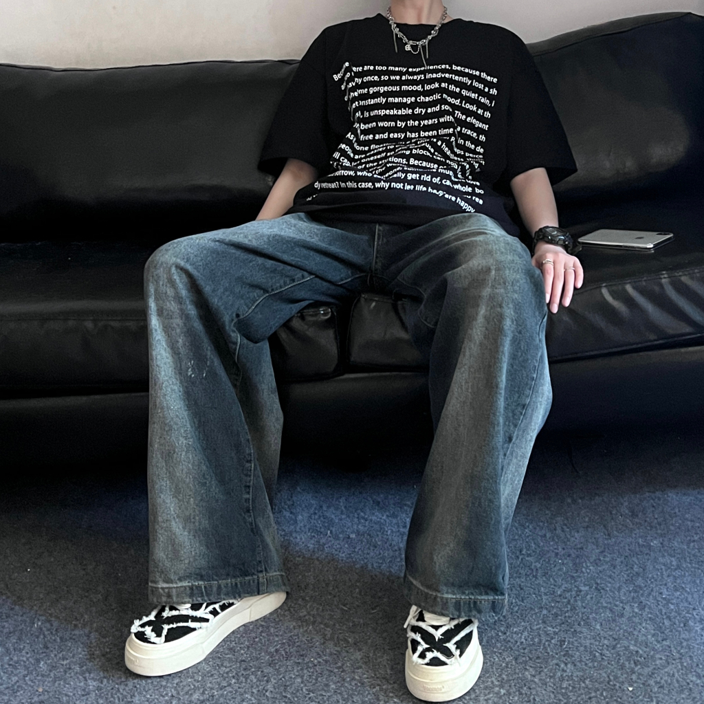 Áo Thun Tay Ngắn Cổ Tròn In Hình Phong Cách Đường Phố Mỹ Thời Trang Mùa Hè Mới Cho Nam