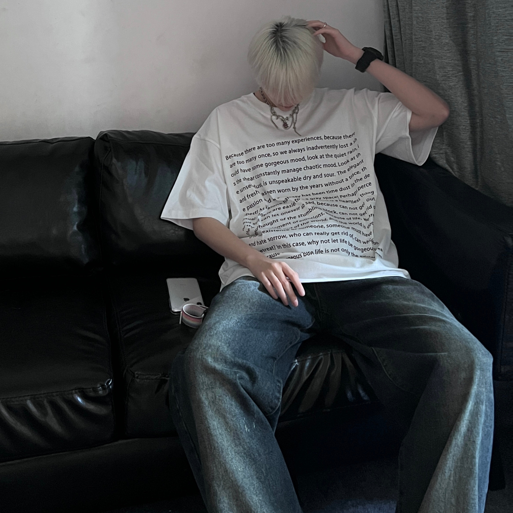 Áo Thun Tay Ngắn Cổ Tròn In Hình Phong Cách Đường Phố Mỹ Thời Trang Mùa Hè Mới Cho Nam