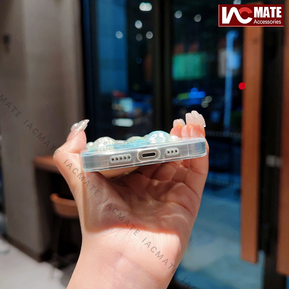 Ốp Điện Thoại Hình Nàng Tiên Cá 3d Lấp Lánh Chống Sốc Cho iphone 15pro max 14 promax 14 plus 12 13 pro max 11