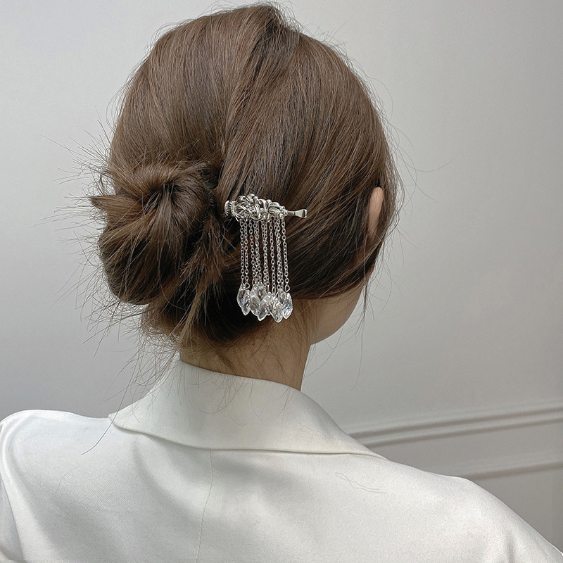 GETNOIVAS Trâm Cài Tóc Hình Hoa Đính Ngọc Trai Nhân Tạo Thời Trang