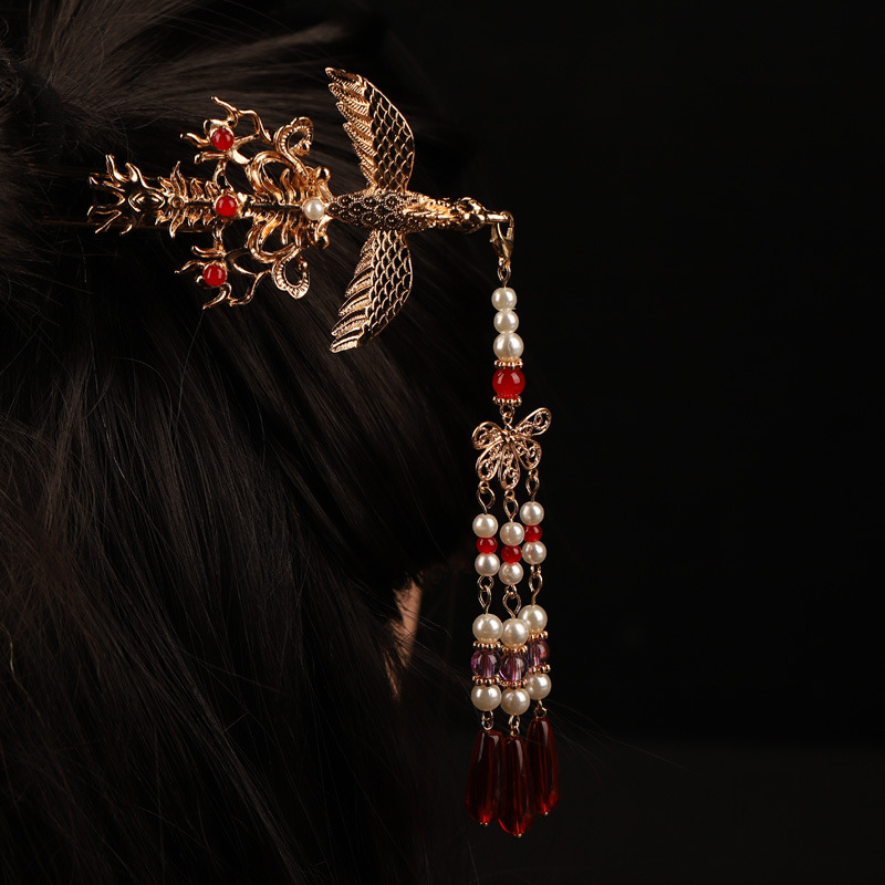 GETNOIVAS Trâm Cài Tóc Hình Hoa Đính Ngọc Trai Nhân Tạo Thời Trang