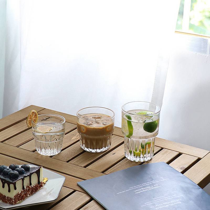 Cốc Thủy Tinh Uống Nước Siêu Nhẹ Màu Trong Suốt