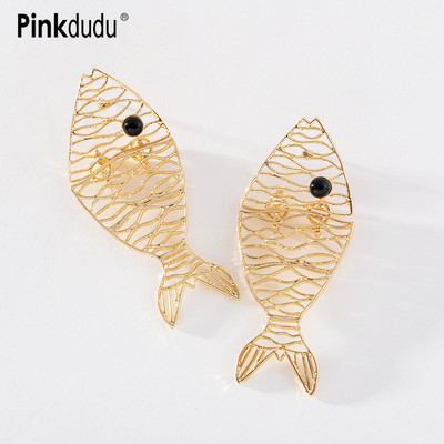 Khuyên Tai Hợp Kim Hình Cá Nhiệt Đới Hai Màu Dễ Thương Sáng Tạo Dành Cho Bạn Nữ PD1122