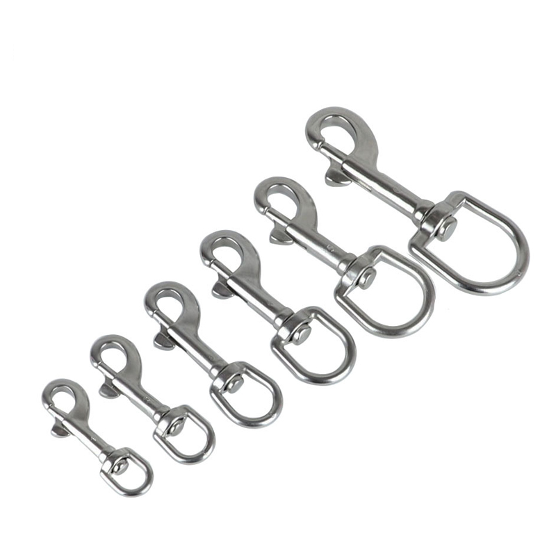 1 Móc Xích Đầu Đơn Xoay Được Bằng Thép Không Gỉ 304 Cho Chó Lặn