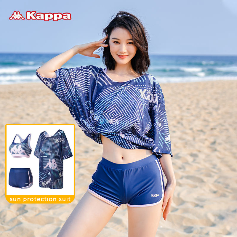 Bộ Đồ Bơi Ba Mảnh Kappa Che Bụng Chống Nắng Thời Trang Mùa Hè 2023 Mới