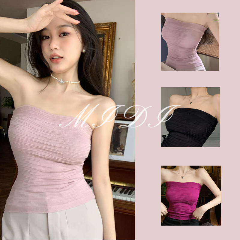 MI DI Áo Lửng Không Tay Phong Cách Quyến Rũ Dành Cho Nữ