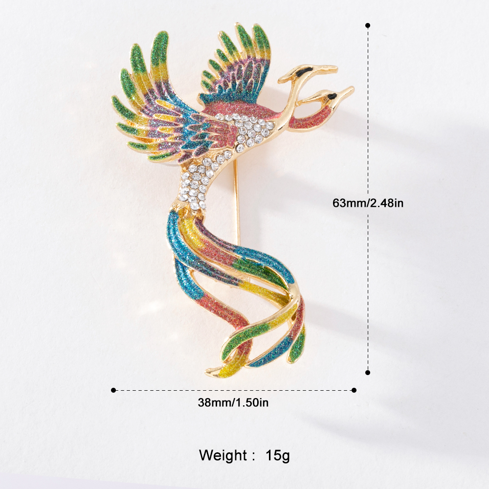 Ghim cài áo Pinkdudu PD1223bằng hợp kim tráng men hình chim dễ thương