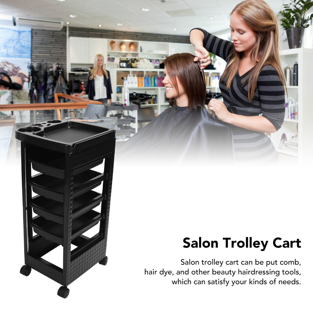 NOWNOW SHOP 🛒🛒Xe đẩy Salon Trạm làm tóc có thể tháo rời nhiều lớp chuyên nghiệp dành cho tiệm cắt