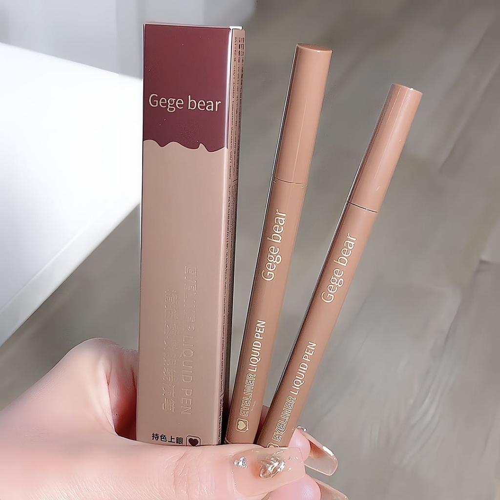 Bút Kẻ Mắt Nước Gege bear Siêu Mỏng Chống Nước Không Lem Mau Khô Lâu Trôi Cho Nữ NO.GX1055