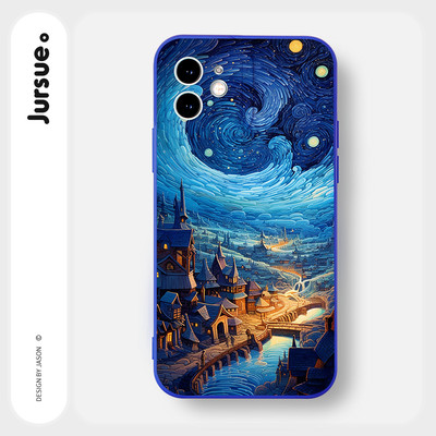 Ốp lưng JURSUE mềm chống bẩn hình độc lạ Cho iPhone 16 15 14 13 12 11 Pro Max SE 2020 X XR XS ip 8 7 Plus Y3765