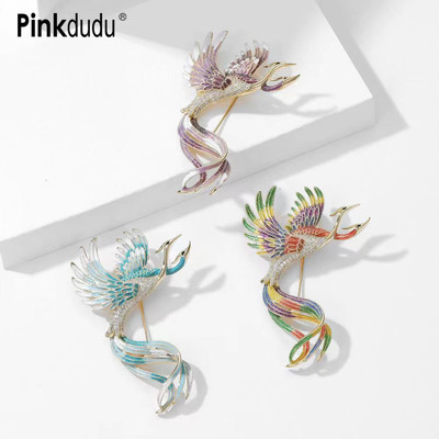 Ghim cài áo Pinkdudu PD1223bằng hợp kim tráng men hình chim dễ thương