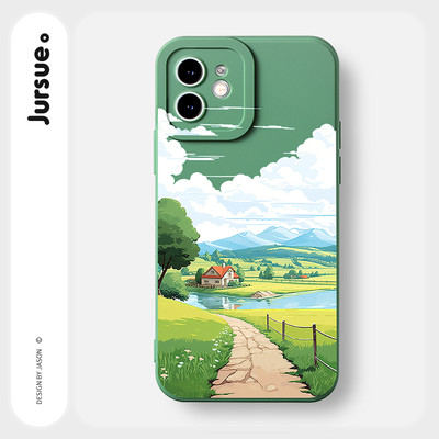 Ốp lưng JURSUE mềm chống sốc hình dễ thương đẹp Cho iPhone 17 16 15 14 13 12 11 Pro Max SE 2020 X XR XS ip 8 7 Plus Y3746