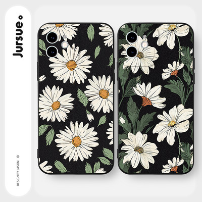 Ốp lưng JURSUE mềm chống bẩn hình độc lạ đen Cho iPhone 17 16 15 14 13 12 11 Pro Max SE 2020 X XR XS ip 8 7 Plus Y3751