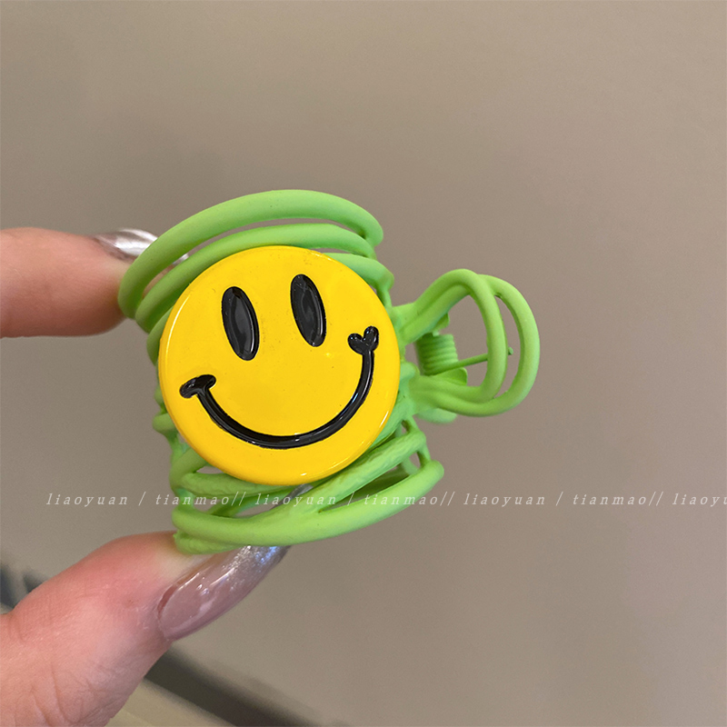 Kẹp Tóc Đuôi Ngựa Hình Mặt Cười Dễ Thương Thời Trang 2023 Cho Bạn Gái