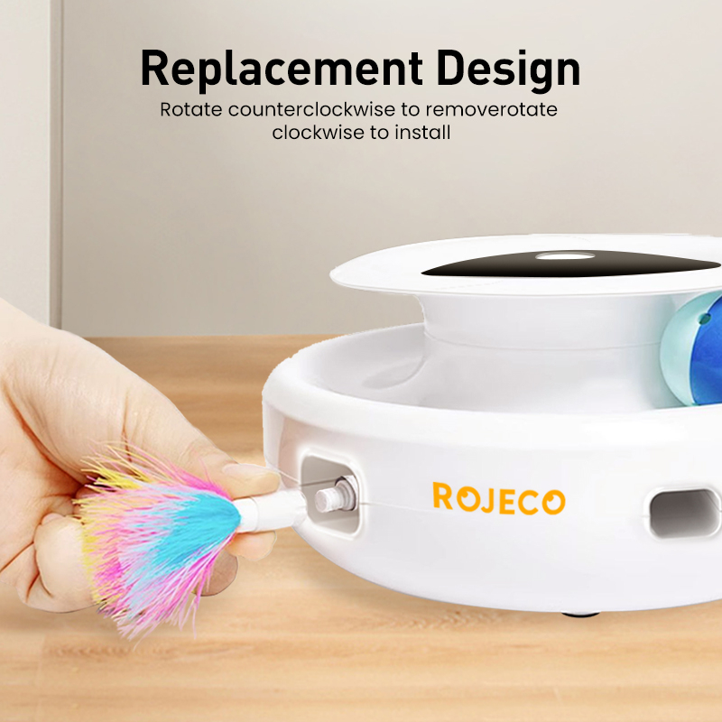 Rojeco Đồ Chơi Tương Tác 2 Trong 1 Cho Mèo