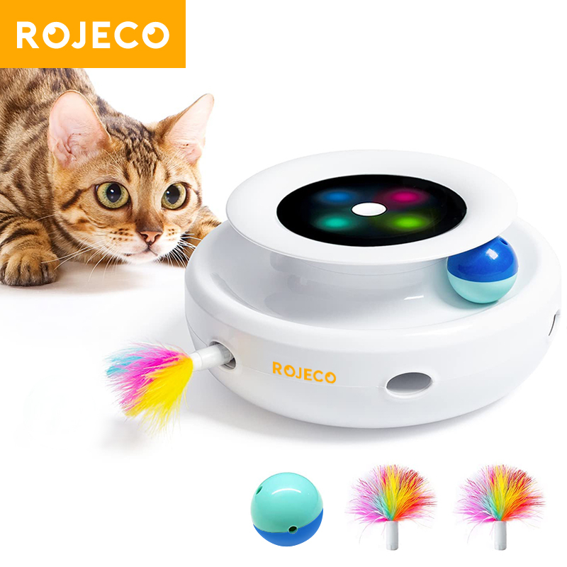 Rojeco Đồ Chơi Tương Tác 2 Trong 1 Cho Mèo