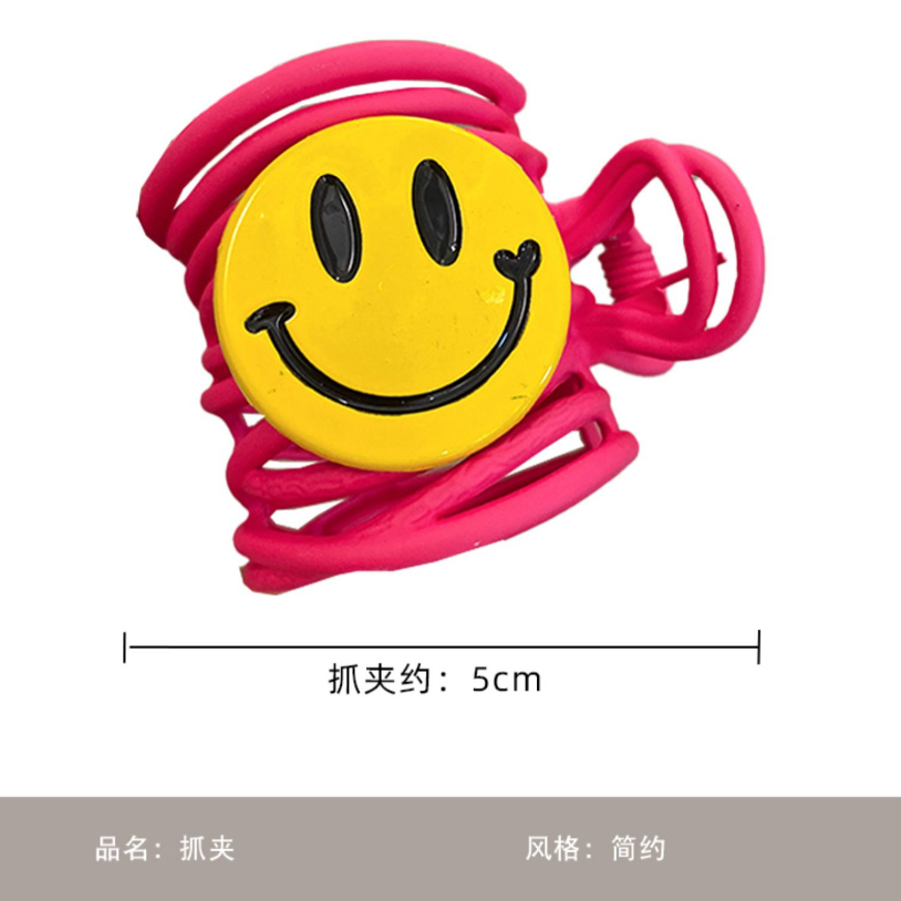 Kẹp Tóc Đuôi Ngựa Hình Mặt Cười Dễ Thương Thời Trang 2023 Cho Bạn Gái