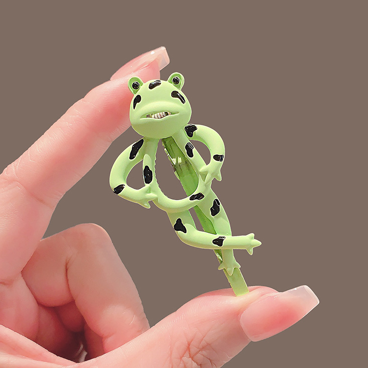 Kẹp Tóc Hình Chú Ếch Hoạt Hình Vui Nhộn Thời Trang Mùa Hè Cho Nữ
