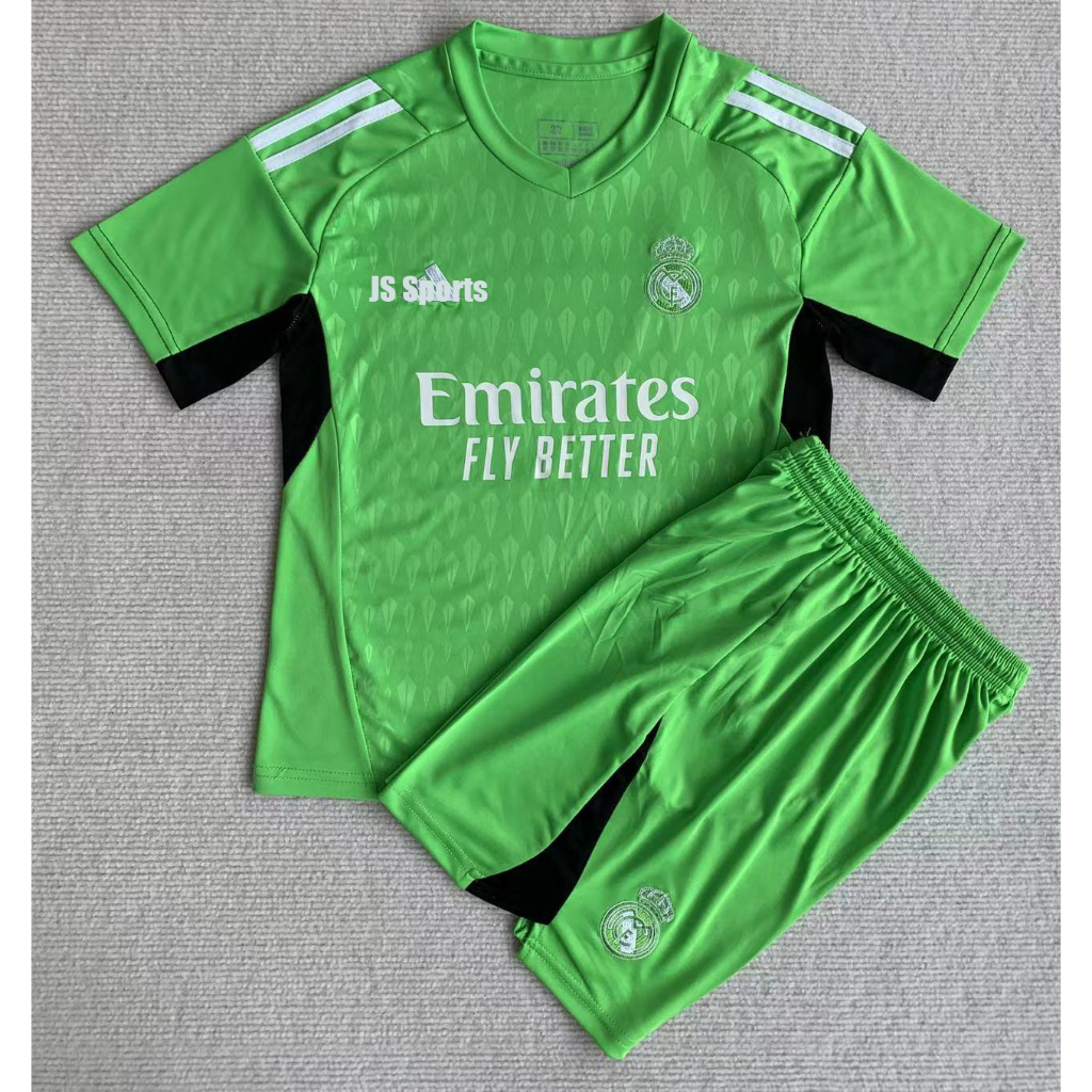 Áo Thun Đá Banh Real Madrid COURTOIS 2023 / 24 Cho Bé 3-15 Tuổi