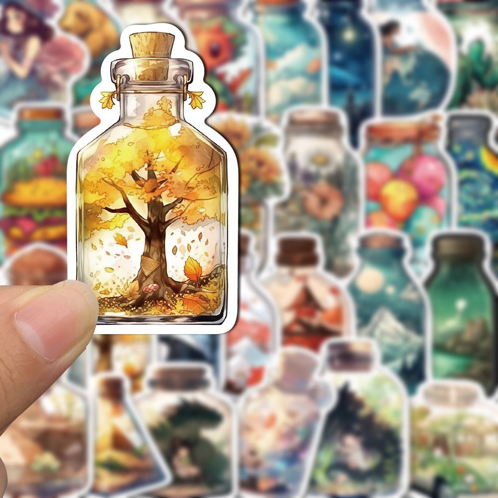 Bộ 50 Miếng Dán Hoạt Hình Chống Nước Trang Trí Điện Thoại / Máy Tính