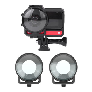 Dành cho insta360 one rs khung bảo vệ camera gắn giá đỡ và bảo vệ ống kính cho insta360 one rs ống kính kép 360 mod phụ kiện