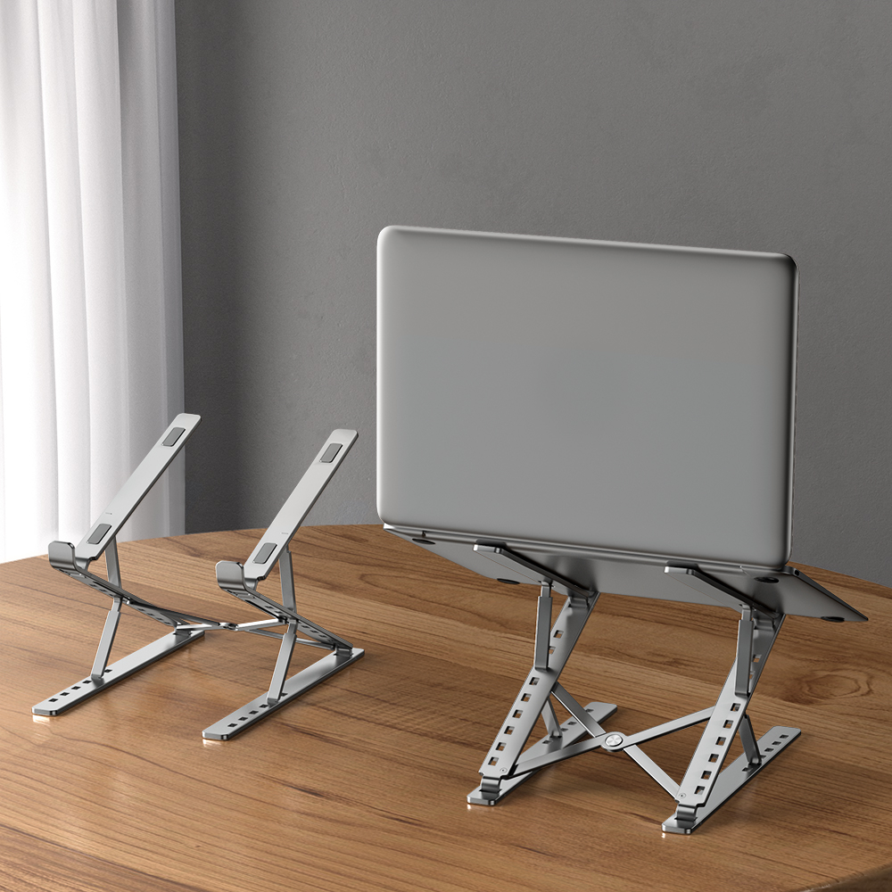 Hợp kim nhôm Chân đế máy tính xách tay đa góc làm mát 12 3 4 5 16,1 inch