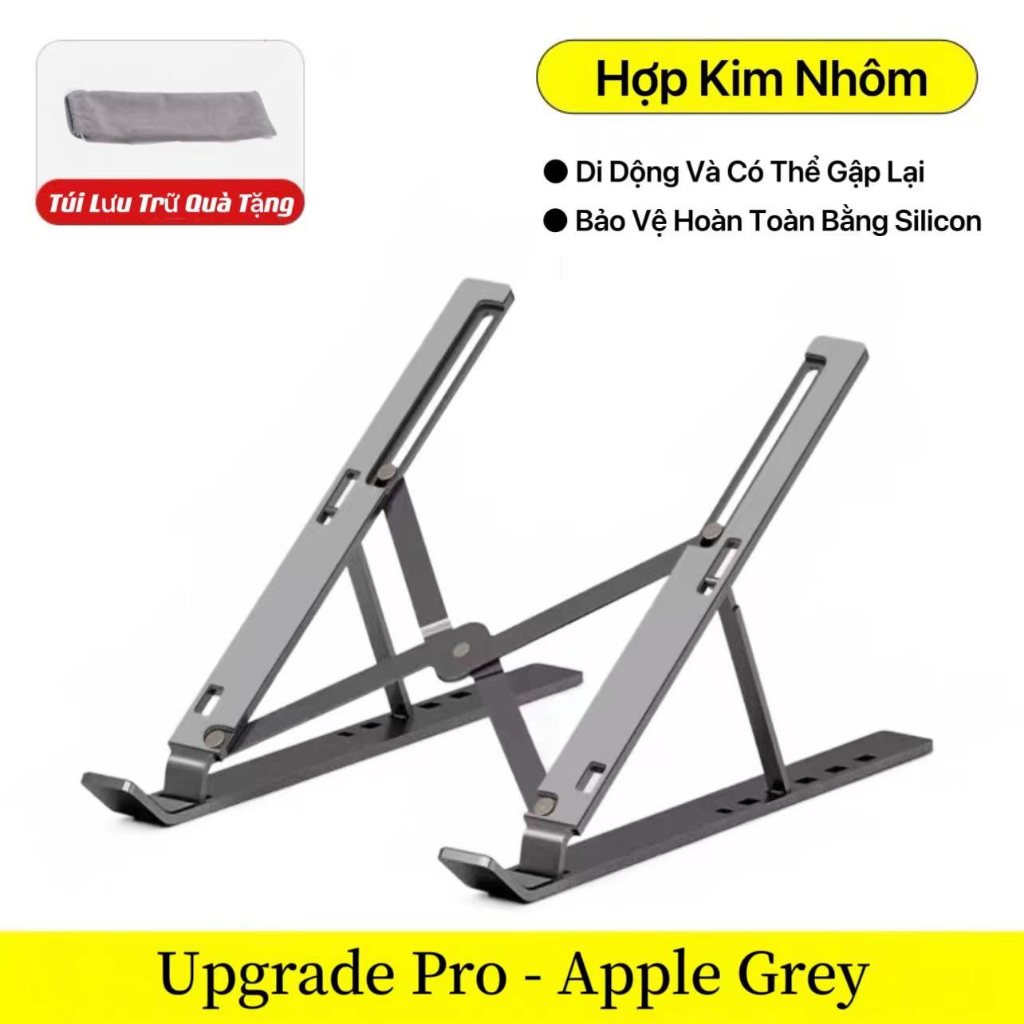 Hợp kim nhôm Chân đế máy tính xách tay đa góc làm mát 12 3 4 5 16,1 inch