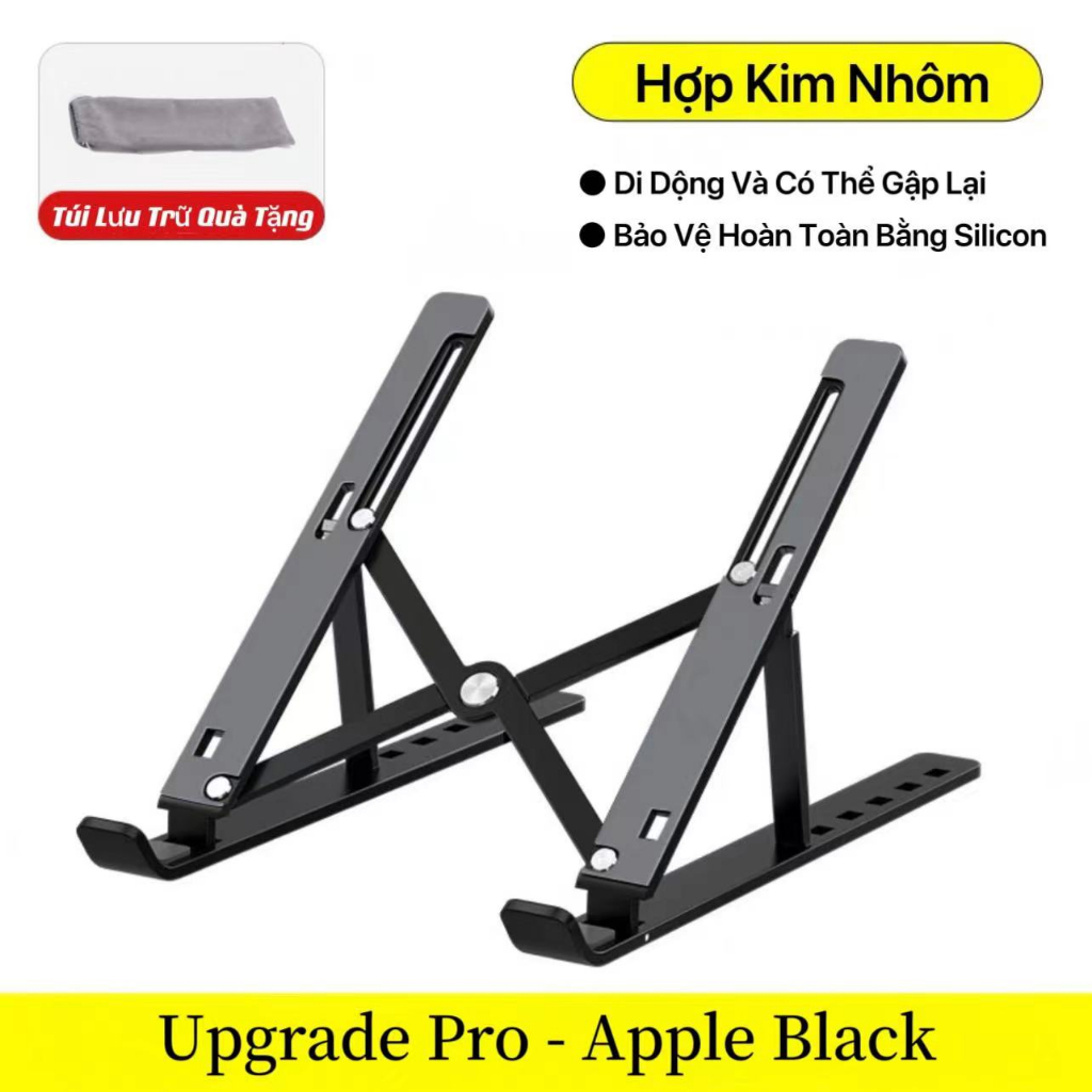 Hợp kim nhôm Chân đế máy tính xách tay đa góc làm mát 12 3 4 5 16,1 inch
