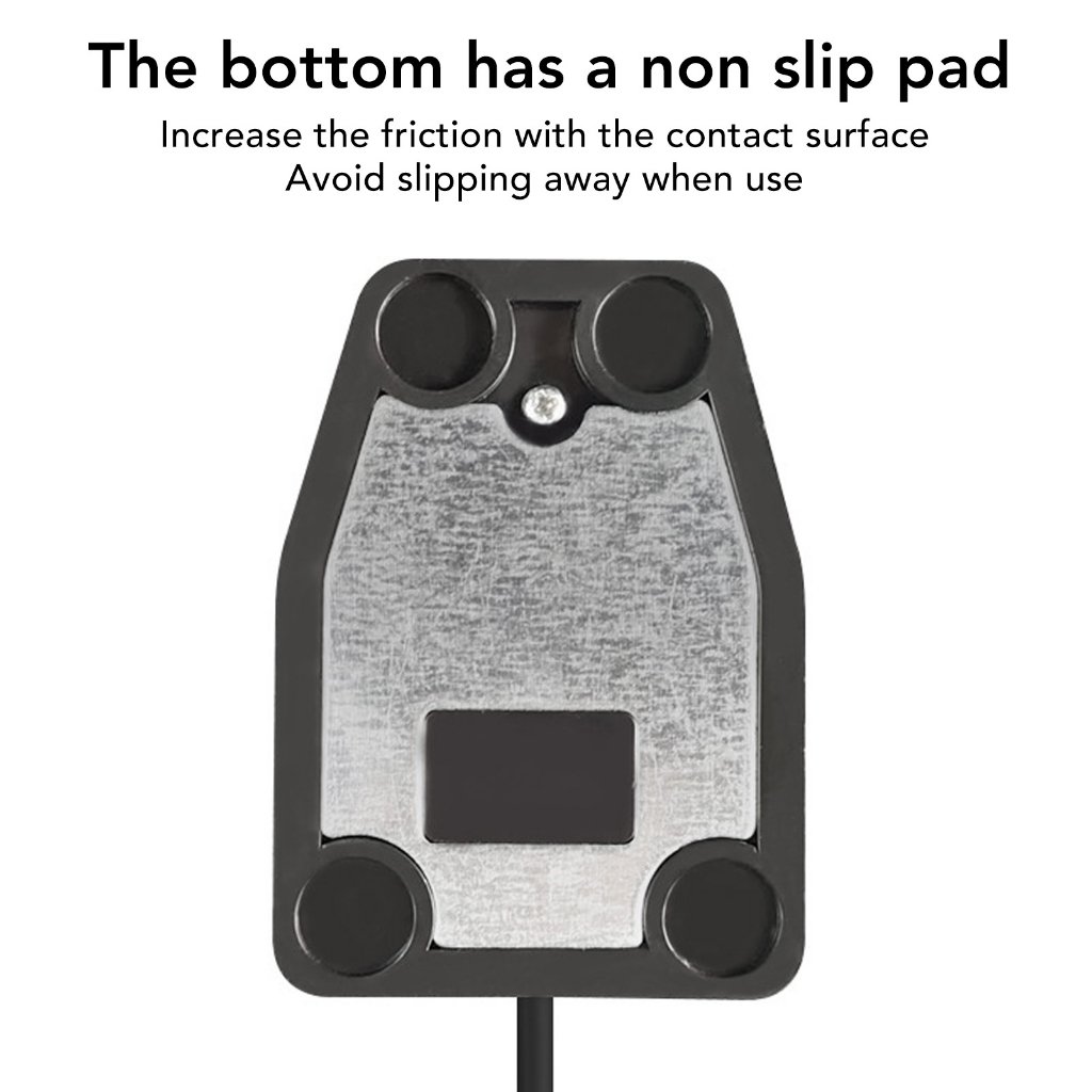 Bàn Đạp Chân Chống Trượt Bằng Nhựa Màu Đen Cho Máy Xăm