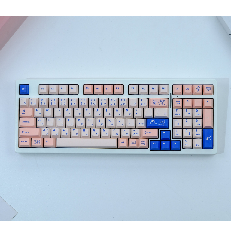GMK POCO Keycaps, 129 Phím Keycaps PBT Cherry Profile DYE-SUB Cá Tính Keycaps GMK Cho Bàn Phím Cơ
