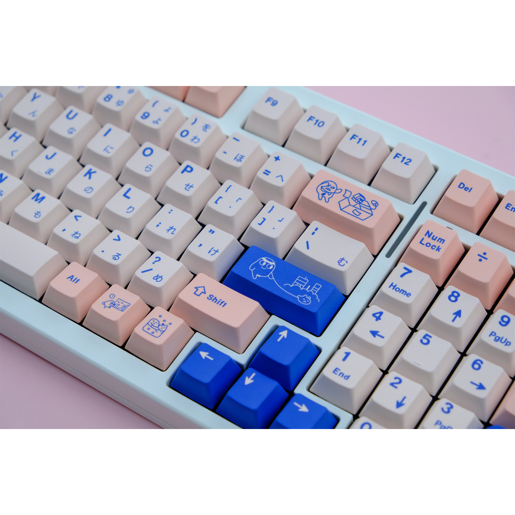 GMK POCO Keycaps, 129 Phím Keycaps PBT Cherry Profile DYE-SUB Cá Tính Keycaps GMK Cho Bàn Phím Cơ