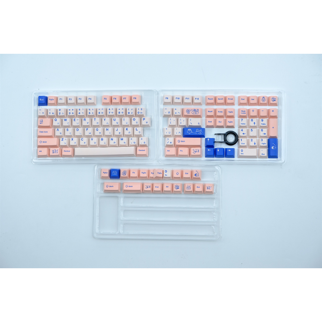 GMK POCO Keycaps, 129 Phím Keycaps PBT Cherry Profile DYE-SUB Cá Tính Keycaps GMK Cho Bàn Phím Cơ