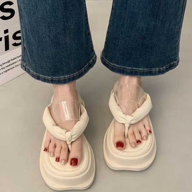 HHH Dép sandal nữ dép đi biển Flops Đế Dày 2023NEW Thoải Mái Xinh Xắn 23062802