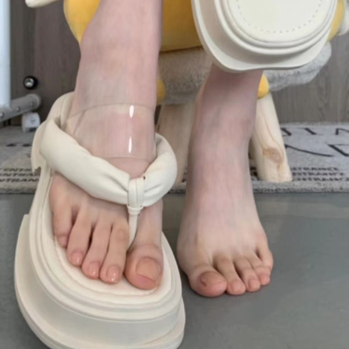 HHH Dép sandal nữ dép đi biển Flops Đế Dày 2023NEW Thoải Mái Xinh Xắn 23062802