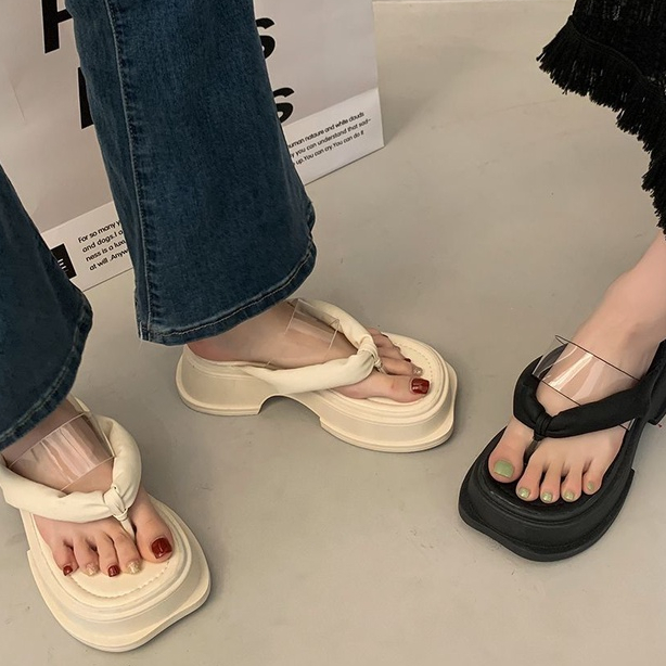 HHH Dép sandal nữ dép đi biển Flops Đế Dày 2023NEW Thoải Mái Xinh Xắn 23062802