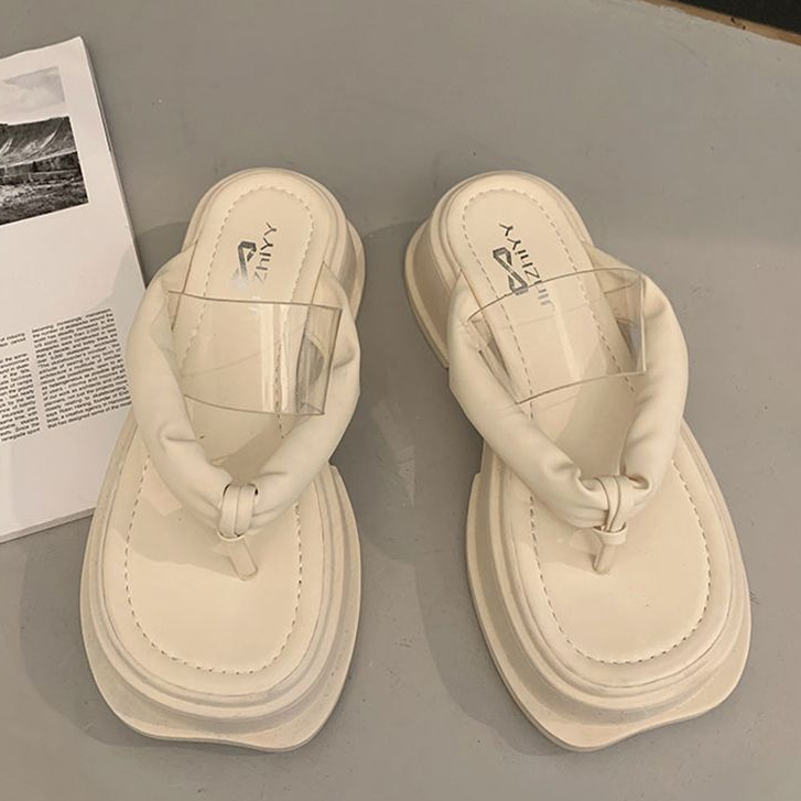 HHH Dép sandal nữ dép đi biển Flops Đế Dày 2023NEW Thoải Mái Xinh Xắn 23062802