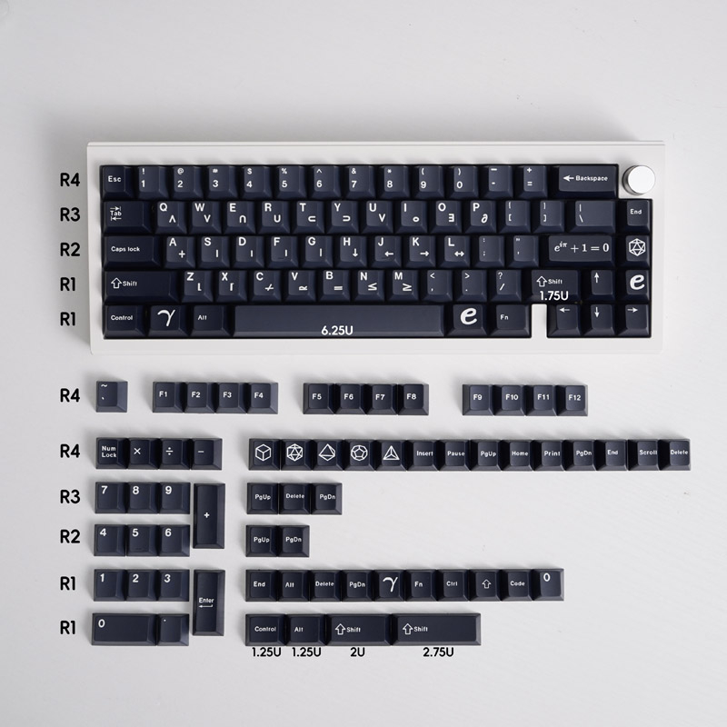 Bàn Phím Cơ GMK Euler 130 Phím PBT Dành Cho Cherry MX