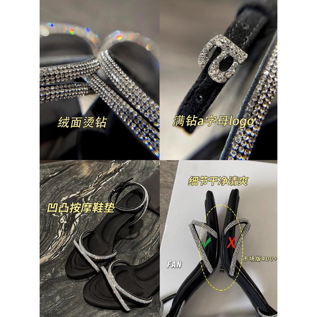 CHUJIE giày cao gót Sandal Cao Gót Hở Ngón Thiết Kế Mới Thời Trang Dành Cho Năm 2024 26Z23062002