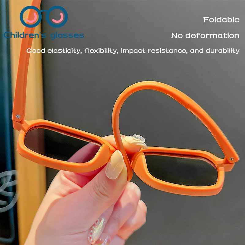 Kính Mát Chống Tia UV400 Gọng Silicon Thời Trang Cho Bé